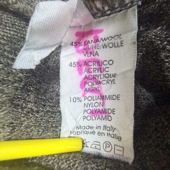 Vintage Rodes Sweater Men Green 90s Grunge Grandpa Retro Knit Cozy Cabin Italian - Picture 6 of 7